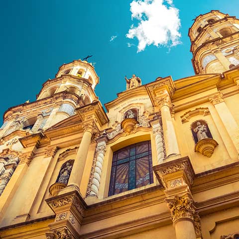 View of the beautiful architecture found in Buenos Aires on an Argentina vacation