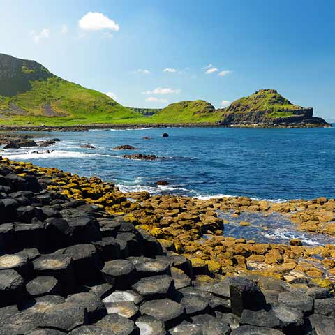View of the Giant's Causeway on an escorted Ireland vacation