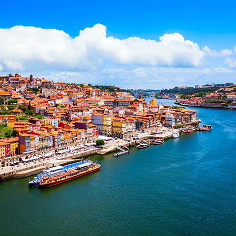 View of the Douro river on an escorted Portugal vacation